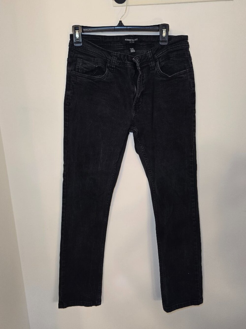 Kenneth Cole New York Black Wash Slim Fit Jeans Men's 32x30 Denim Pants